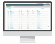 Bx application contact management list on computer